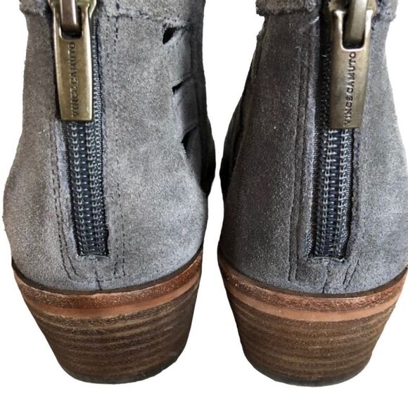 Vince Camuto Peera Gray Suede
Cutout Booties - Picture 4 of 9